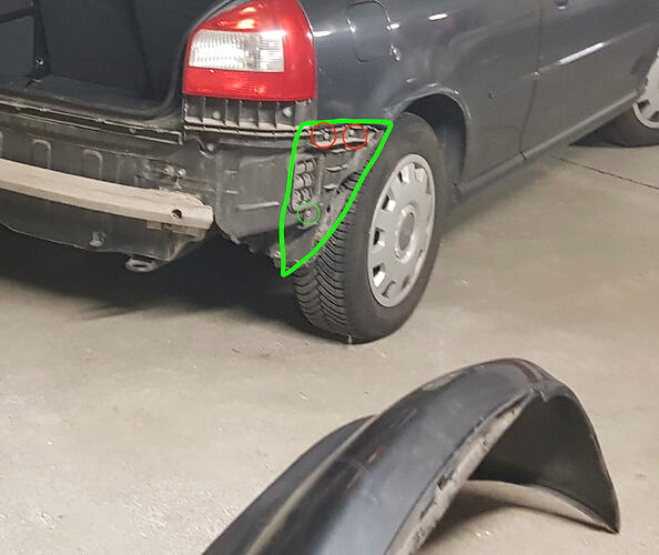 Halterung hinten rechts Schrauben