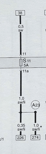 274 Sensor 226 Kabel vom KI