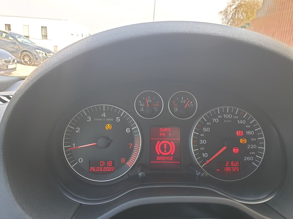 Audi A3 Fehlermeldung Symbole