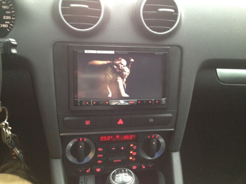 Audi A3 8p Radio Umbau Auf Doppel Din [8P] Umbau auf Doppel DIN mit Pioneer AVH 8400 bt - HiFi, Car-Alarm und