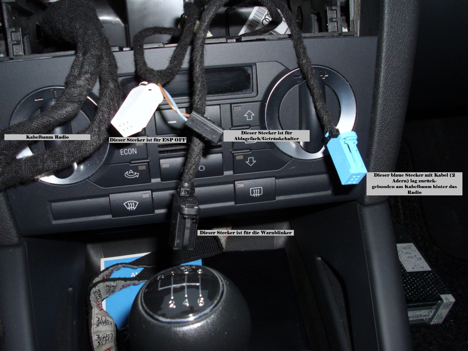 8P] Handyhalterung und Audi Concert - HiFi, Car-Alarm und Elektrik