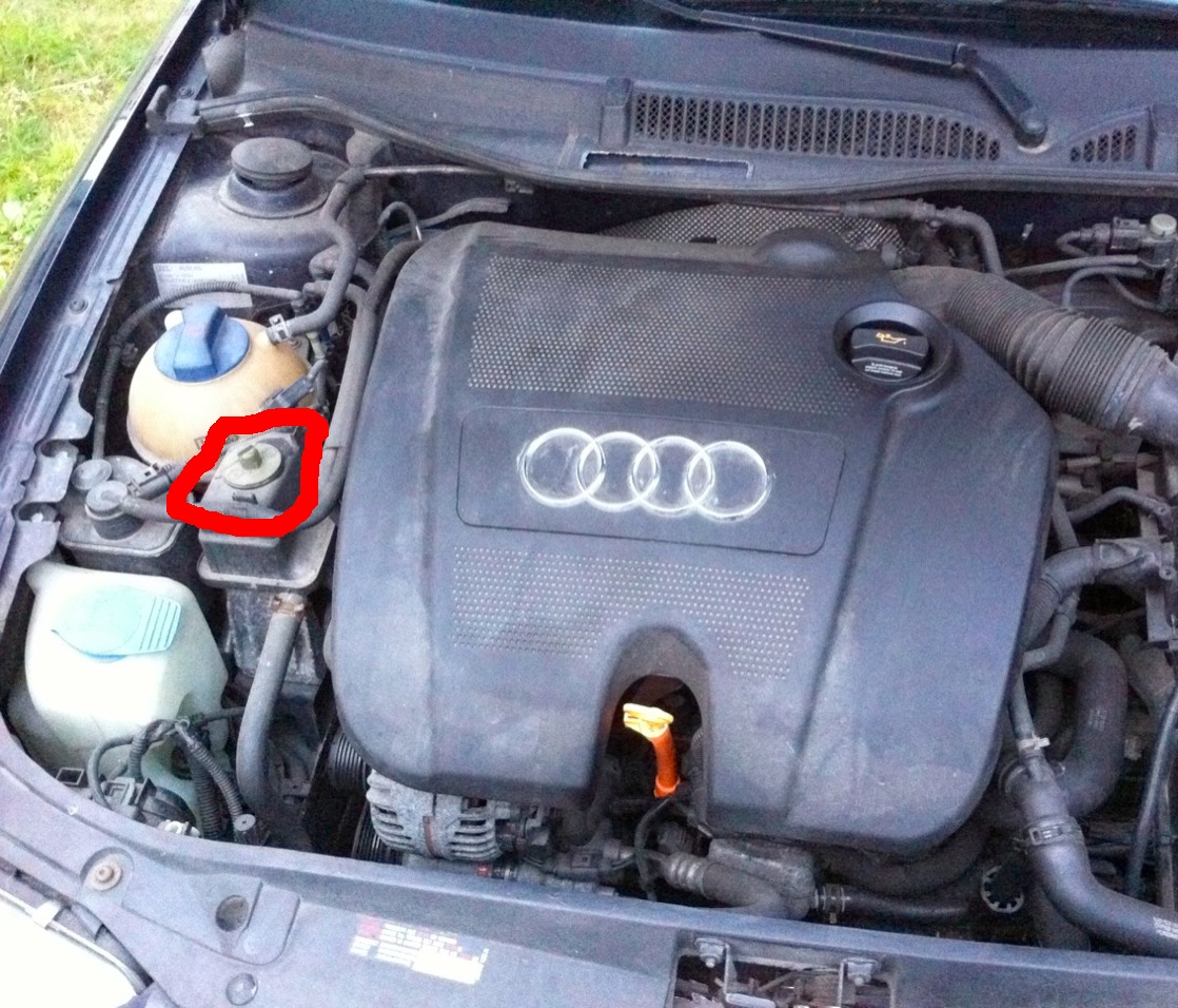 Selber Servo Öl tauschen wechseln spülen Beispiel Audi A4 